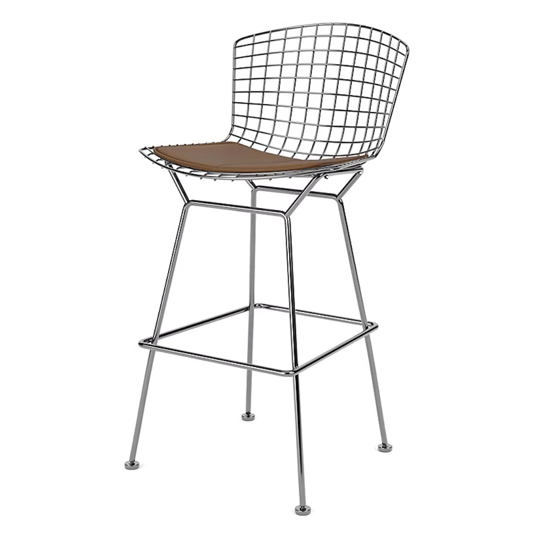 Bertoia 凳子，吧台高度 - 布艺座垫