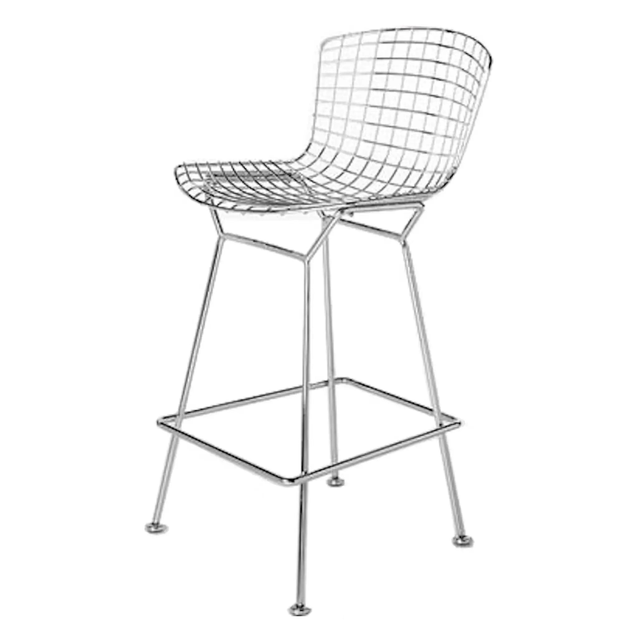 Bertoia 凳子，吧台高度 - 布艺座垫