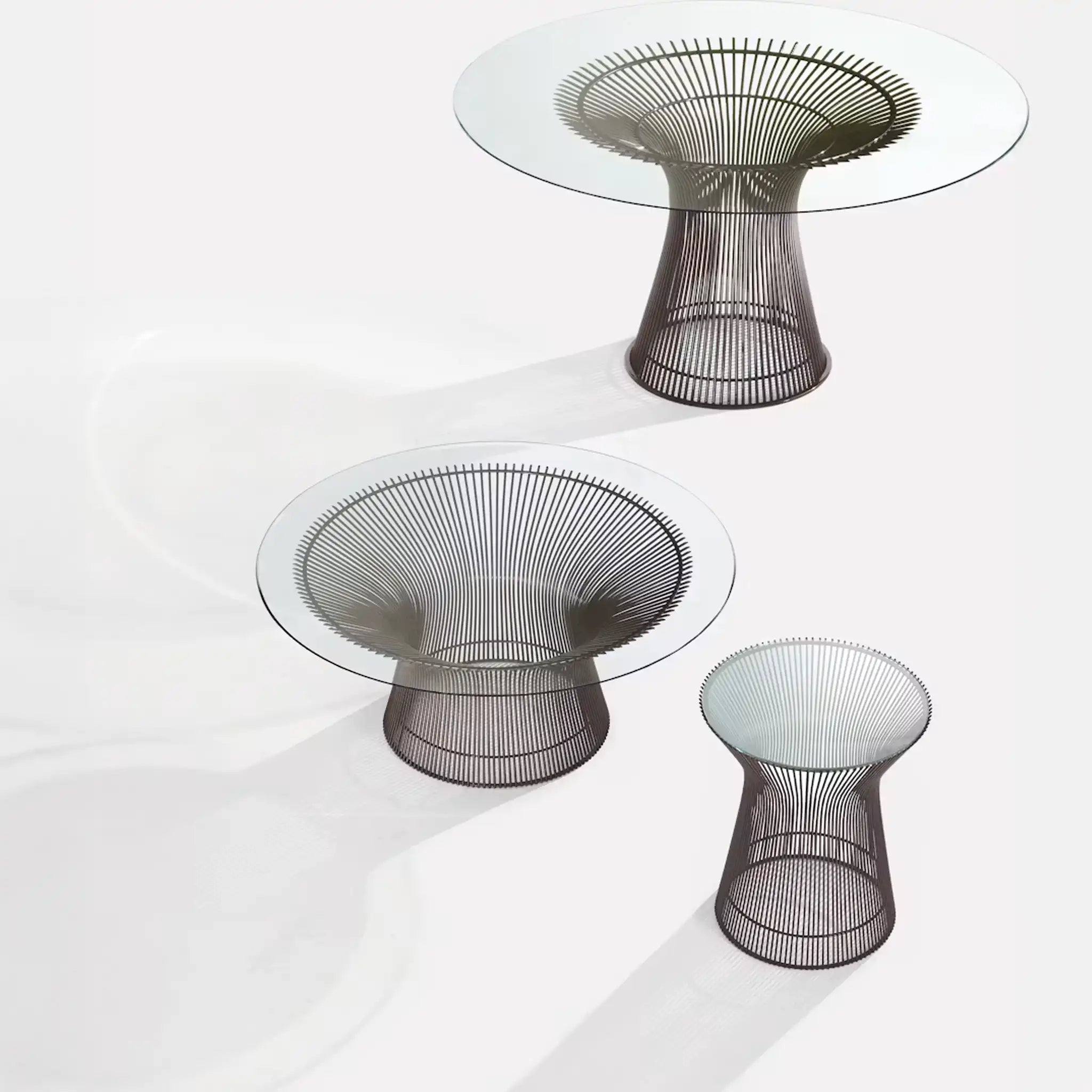 Platner 抛光镍咖啡桌 36" - 42"