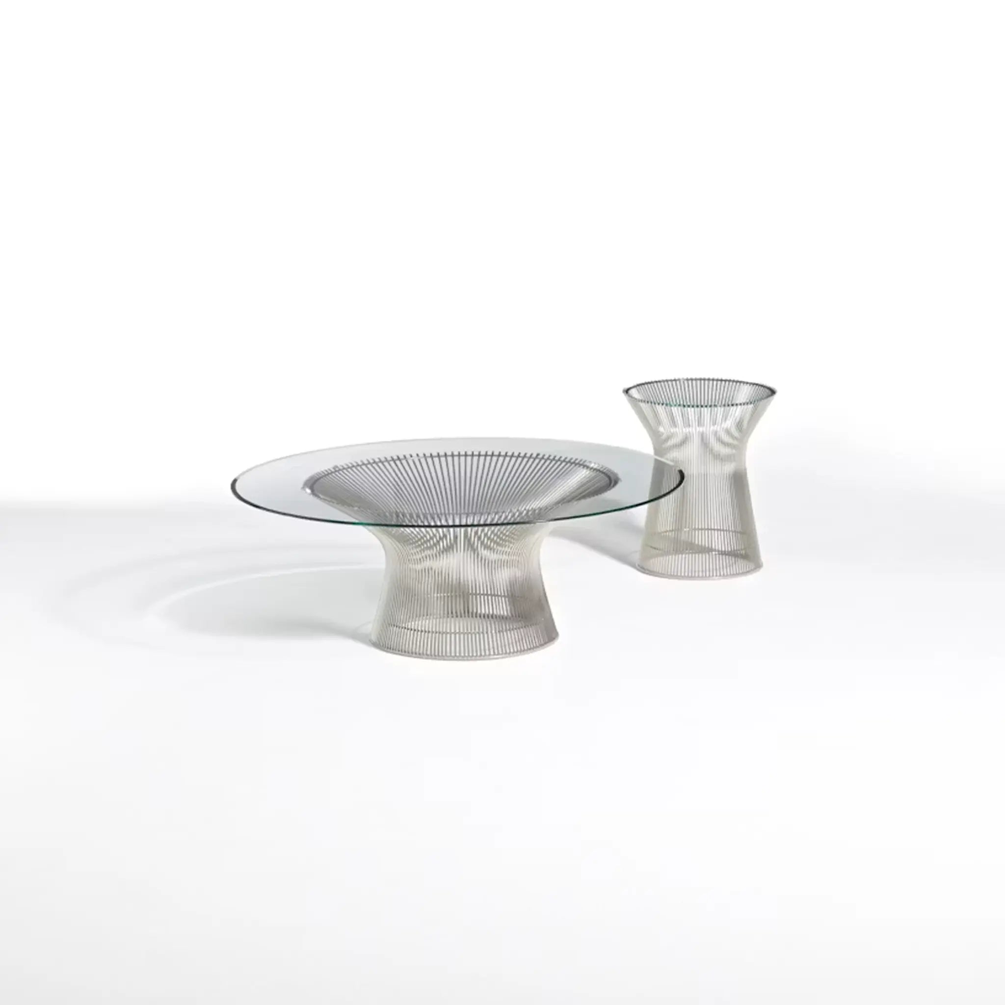 Platner 抛光镍咖啡桌 36" - 42"