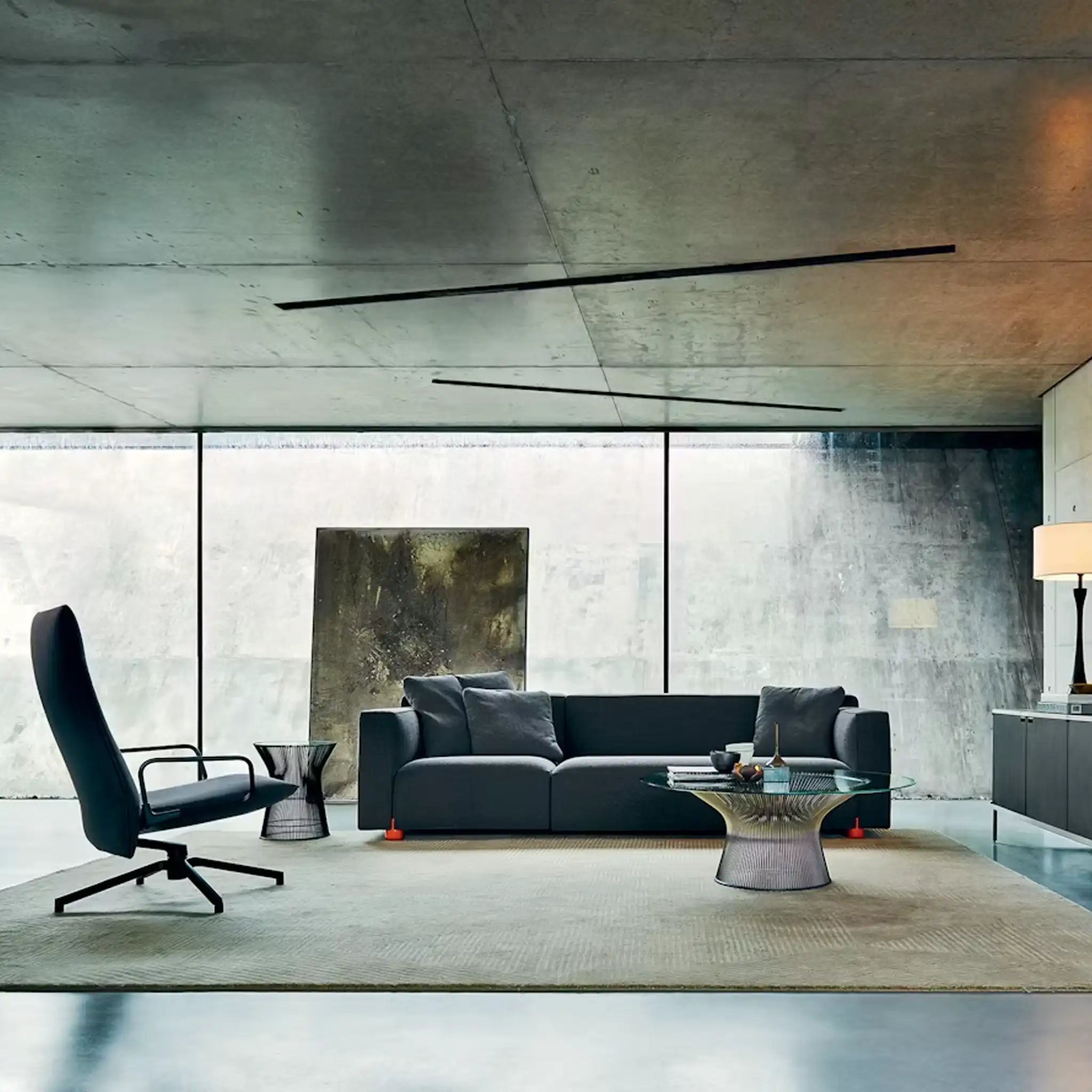 Platner 抛光镍咖啡桌 36" - 42"