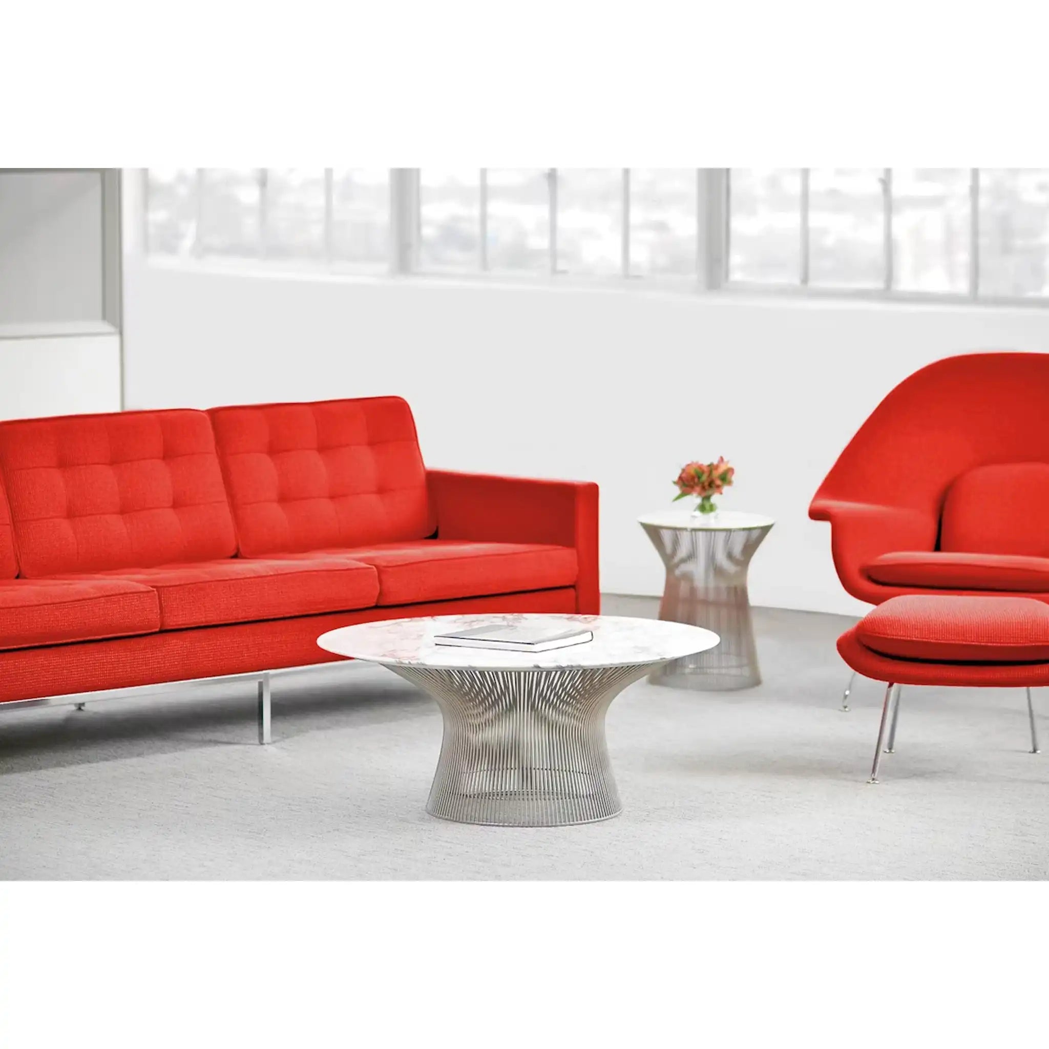 Platner 抛光镍咖啡桌 36" - 42"