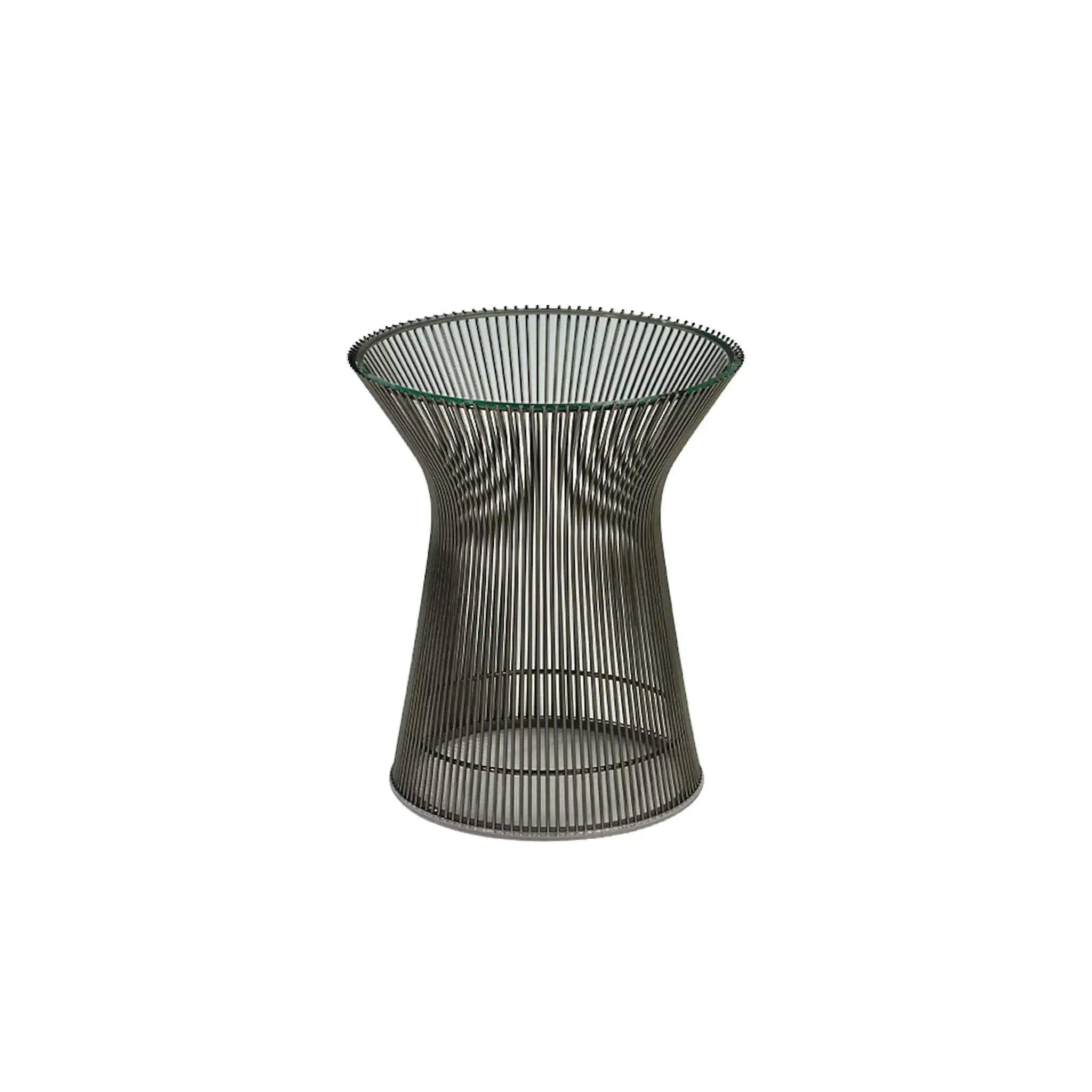 Platner 抛光镍边桌