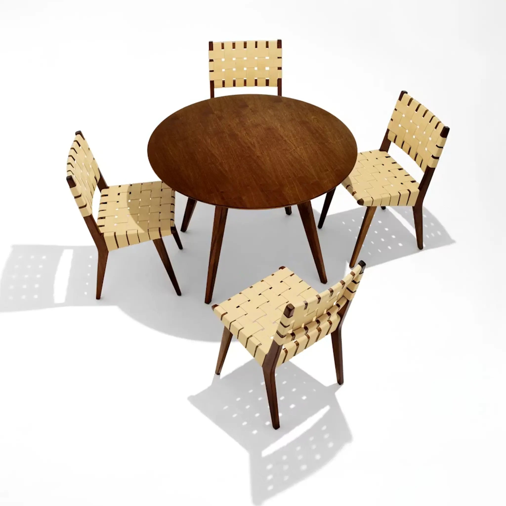 Risom Side Chair with Webbed Seat and Back