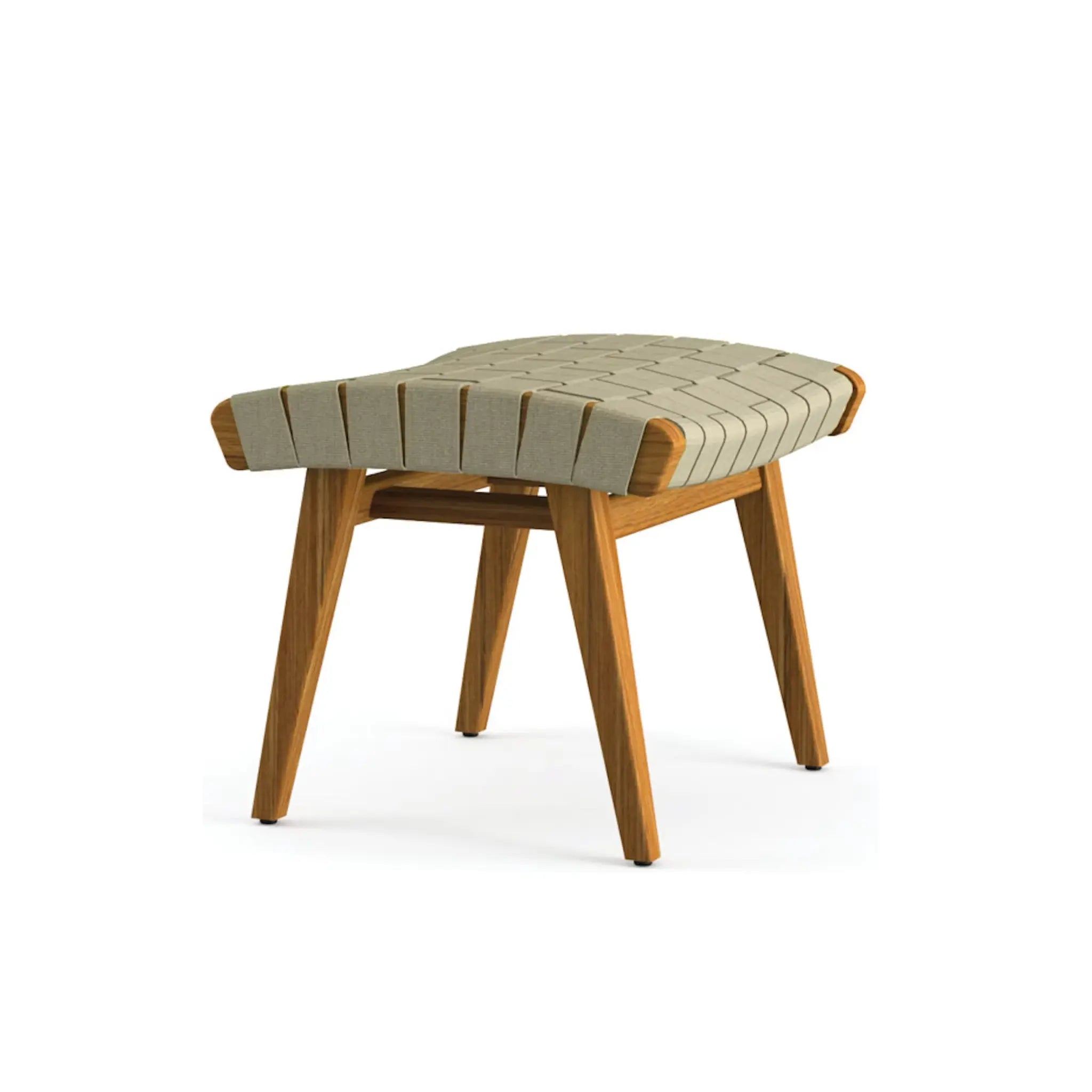 Risom Outdoor Lounge Chair and Ottoman