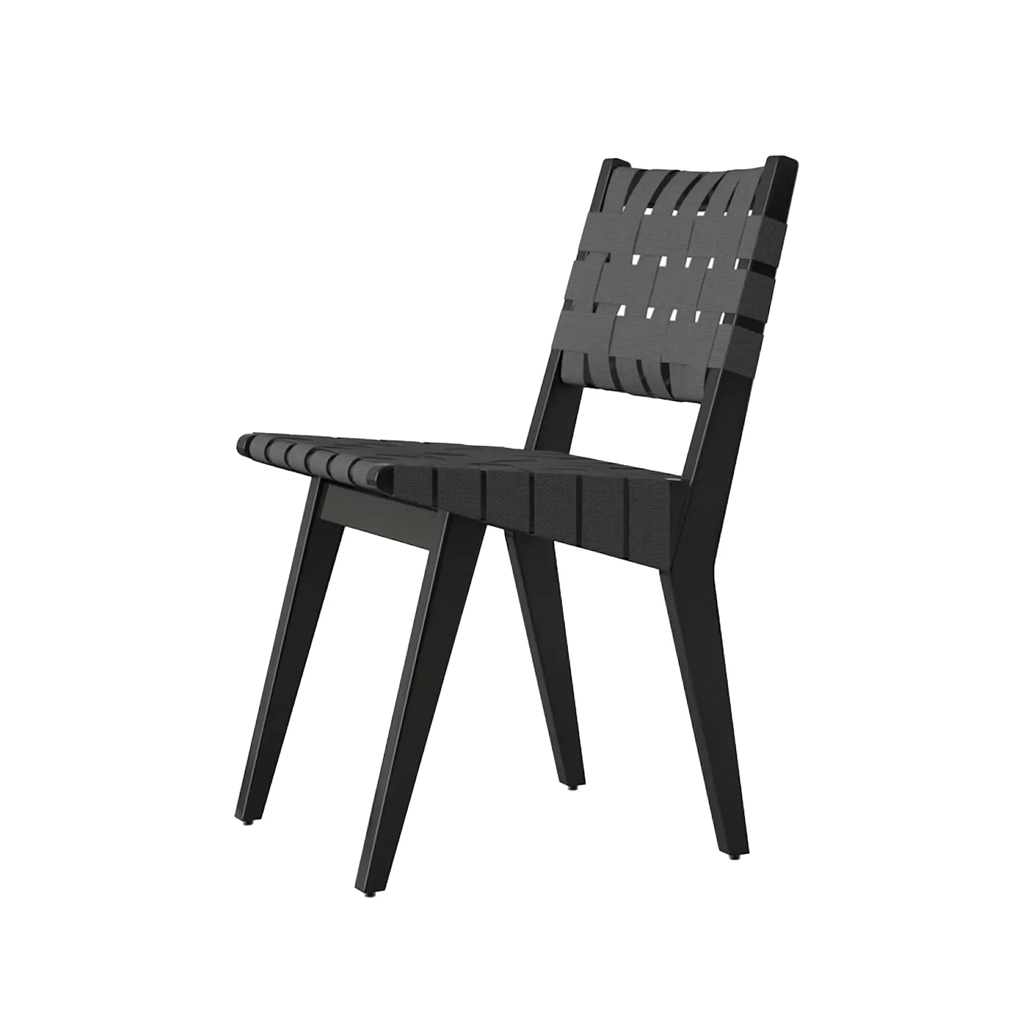 Risom Side Chair with Webbed Seat and Back