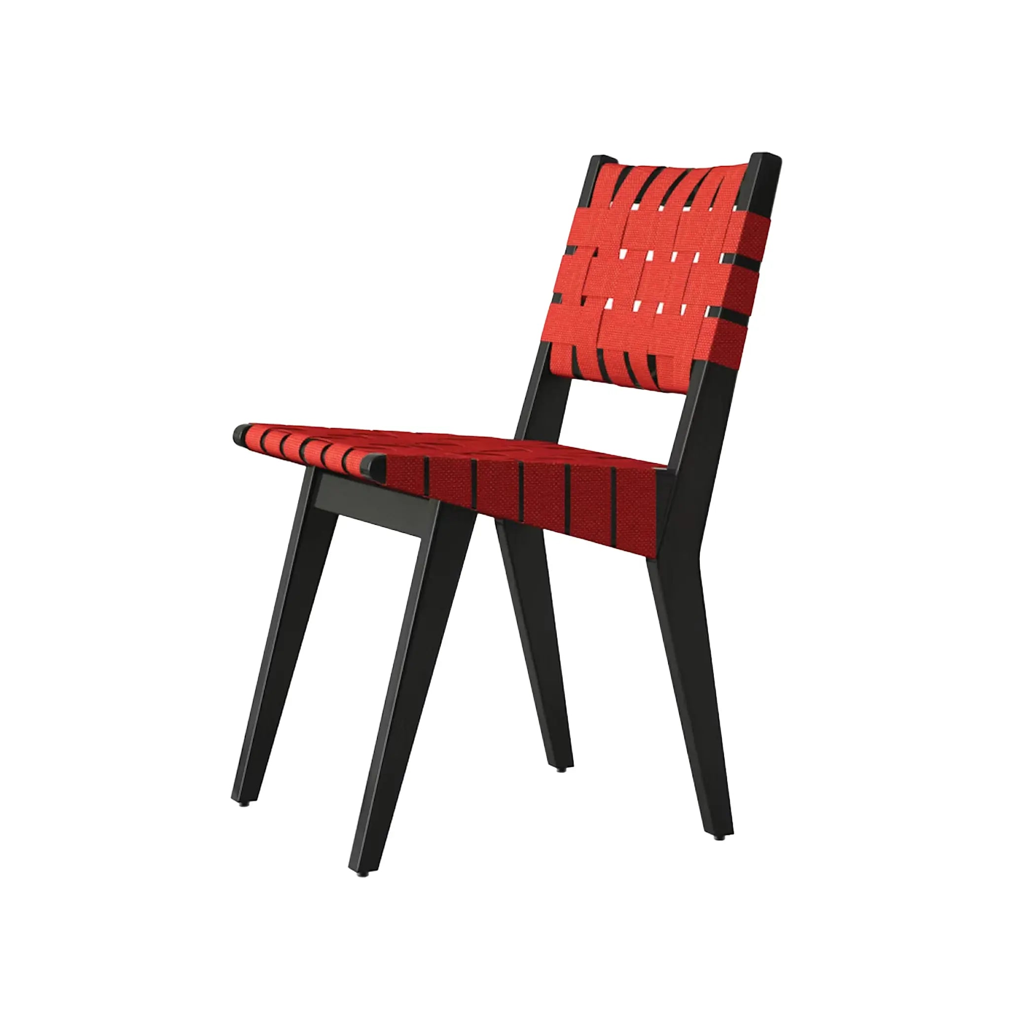 Risom Side Chair with Webbed Seat and Back
