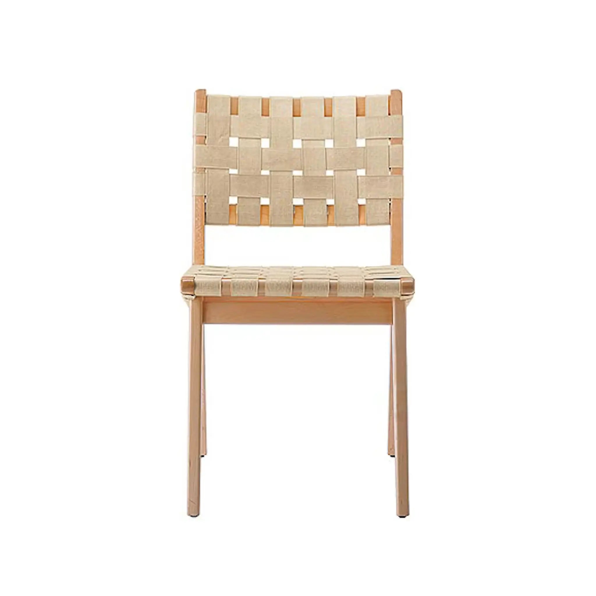 Risom Side Chair with Webbed Seat and Back