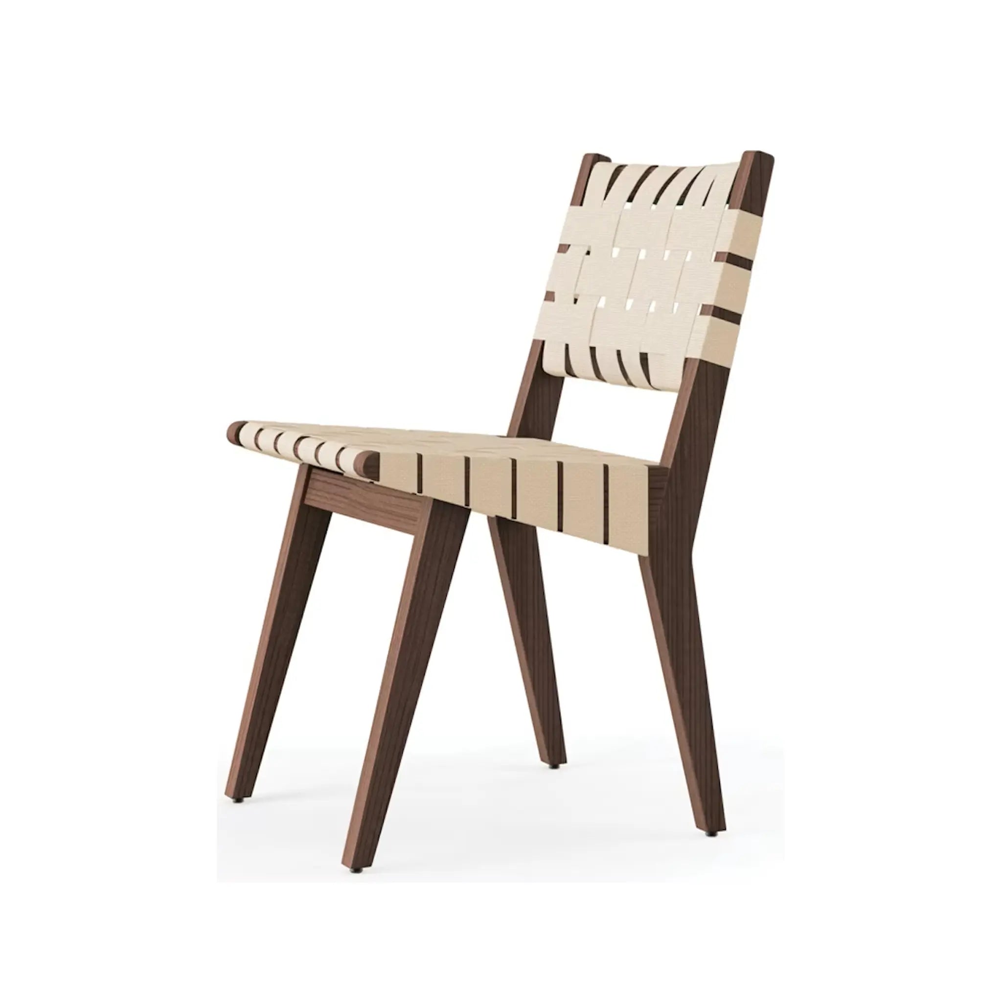 Risom Side Chair with Webbed Seat and Back