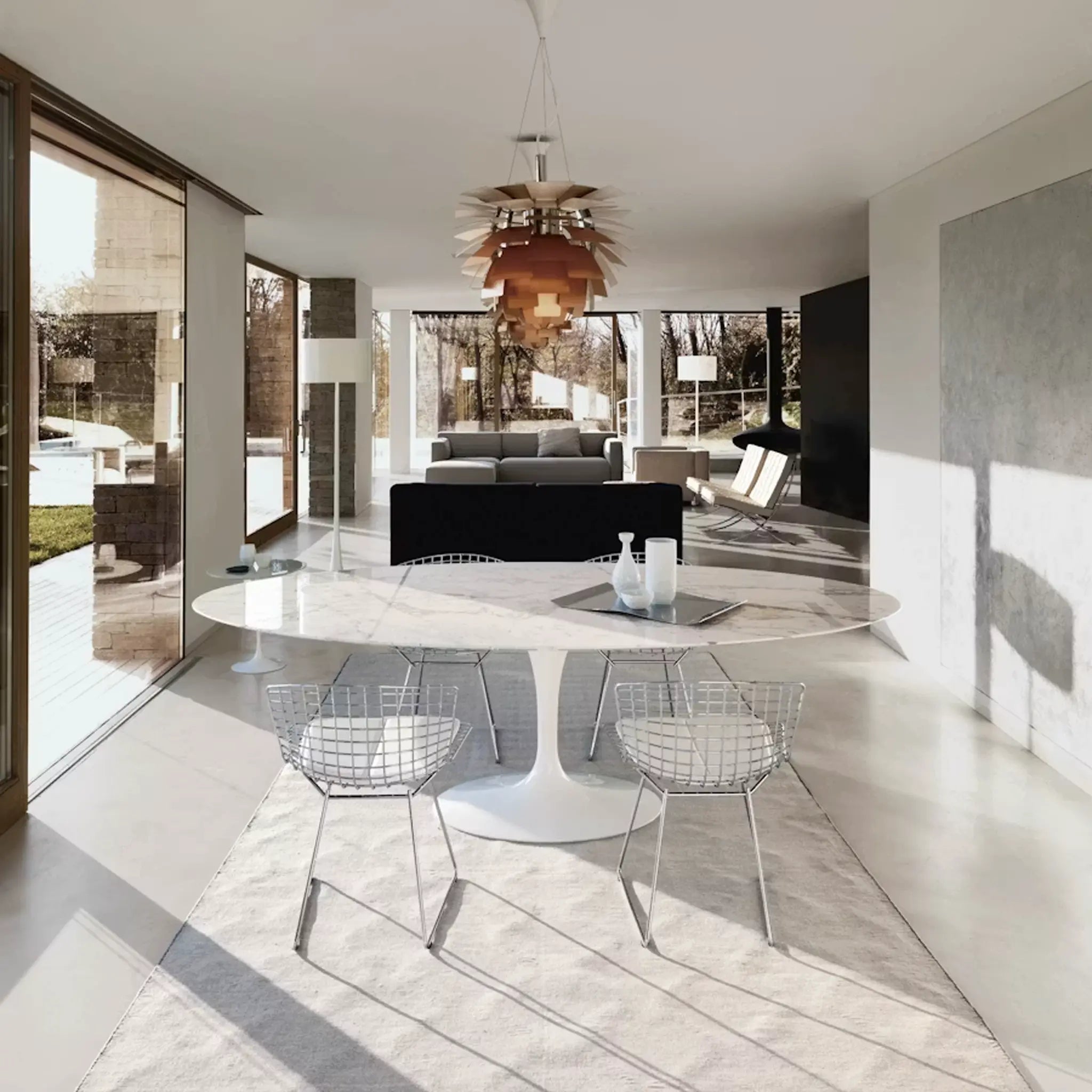 Saarinen Oval Dining Table - Marble Top