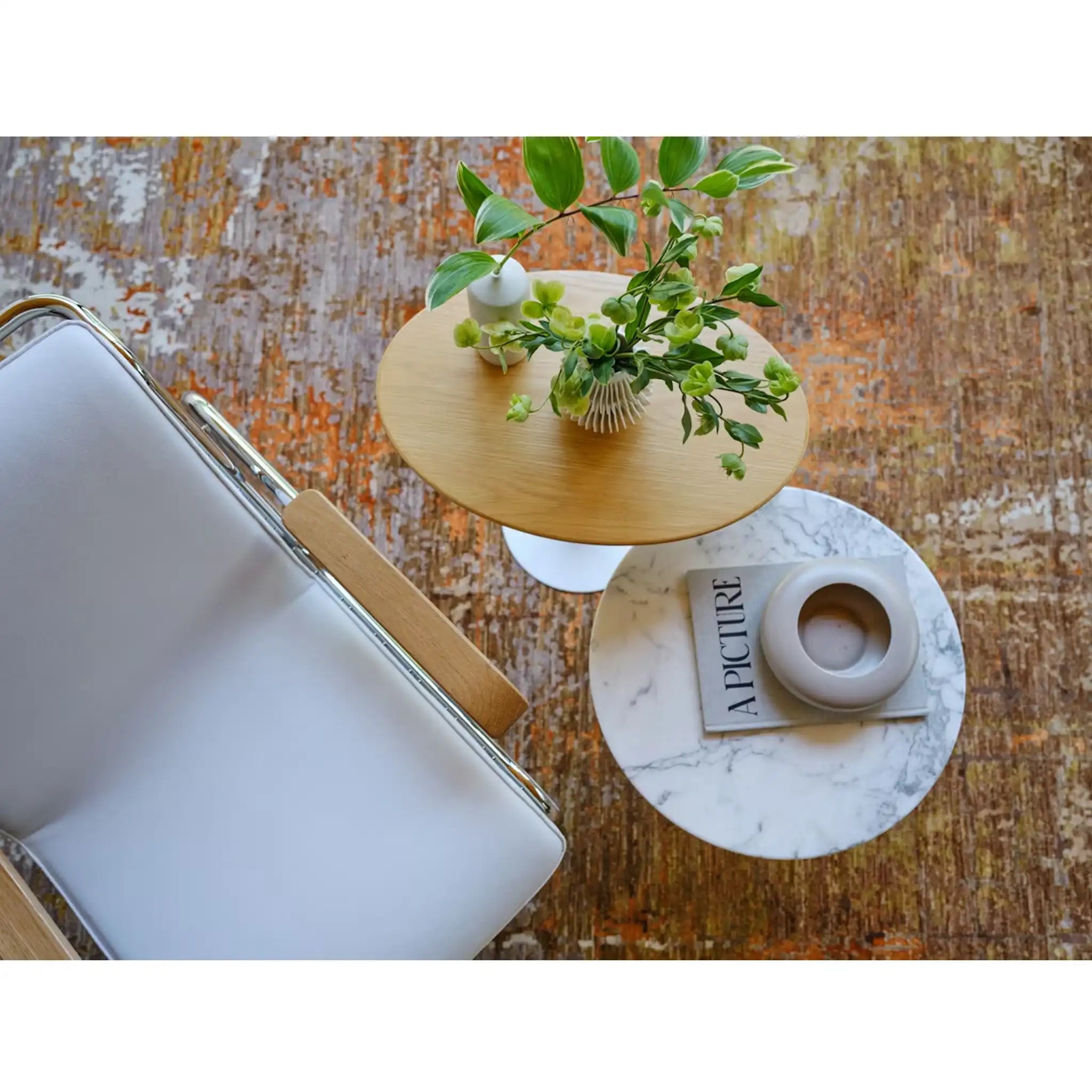 Saarinen Oval Coffee and Side Table - Laminate Top