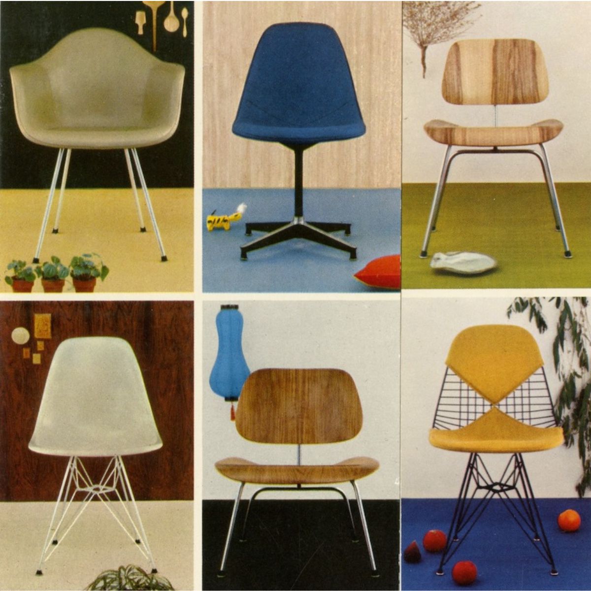 Herman Miller - Eames Molded Plastic Side Chair, Wire Base