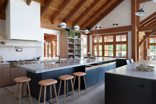 Open-plan kitchen with integrated living