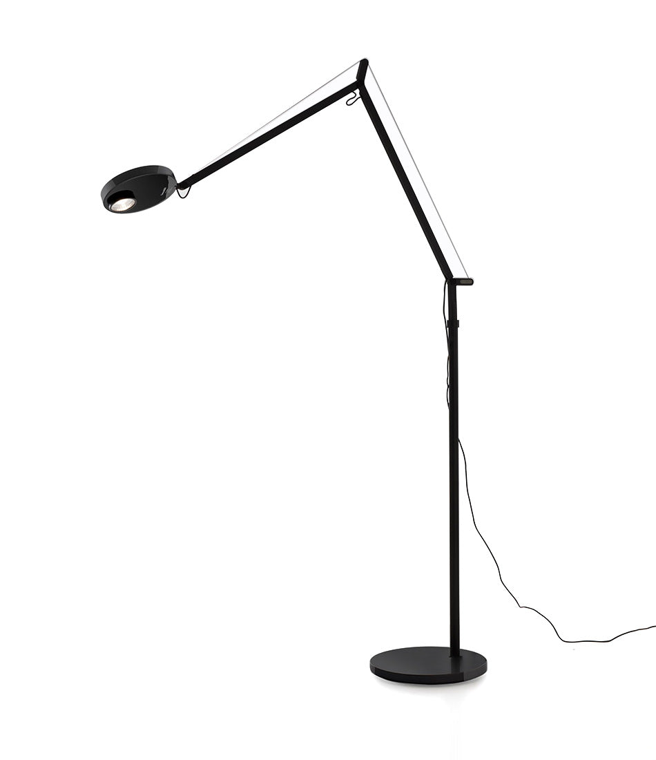 Artemide Demetra Professional LED floor lamp in black.
