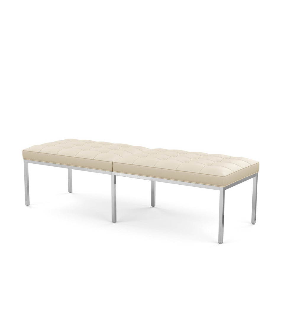 Florence Knoll Three Seat Bench - Leather