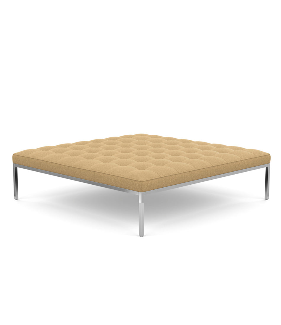 Florence Knoll Square Relaxed Fabric Bench 37" - 56"