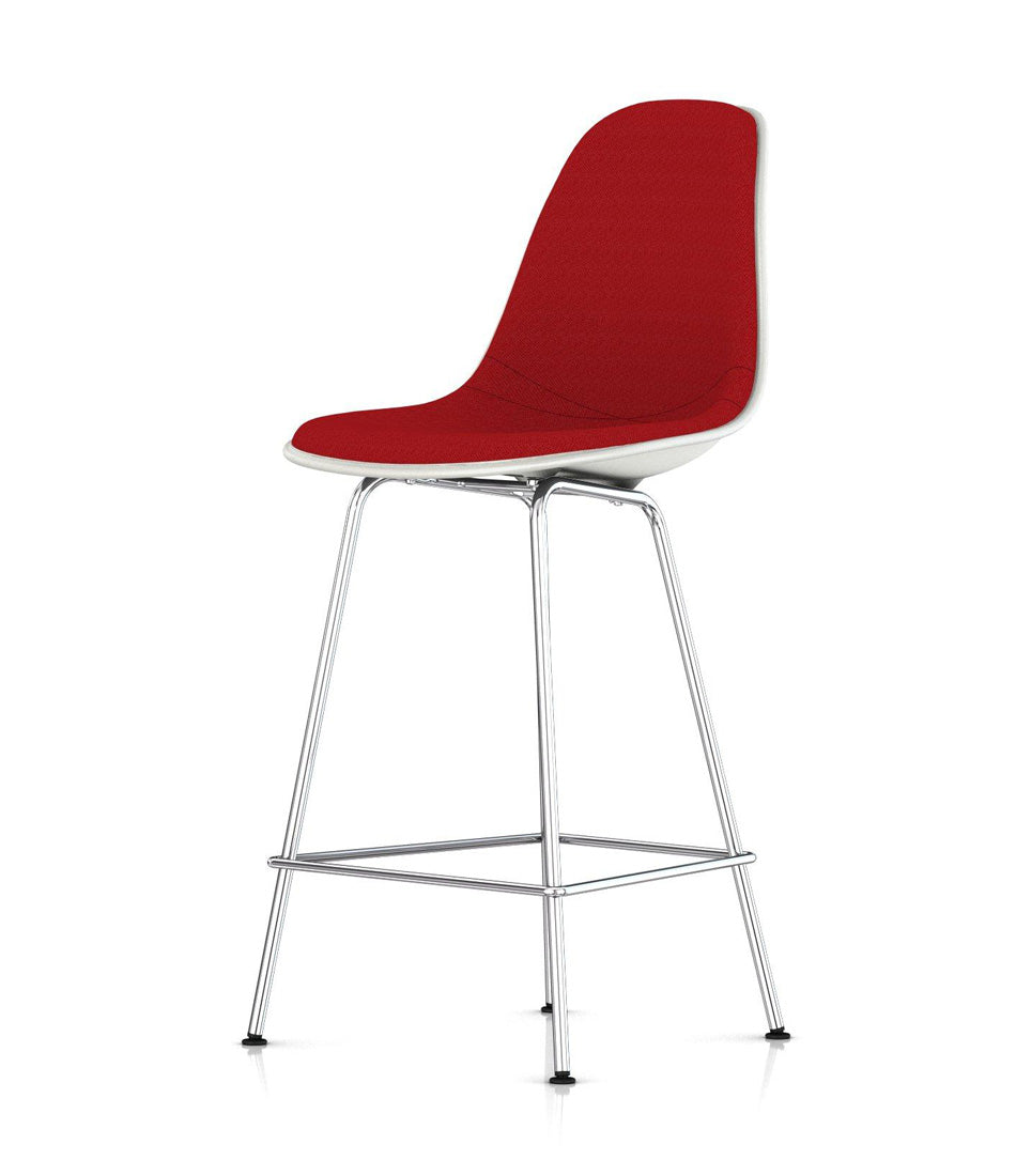 Eames® Molded Plastic Stool, Counter Height - Upholstered