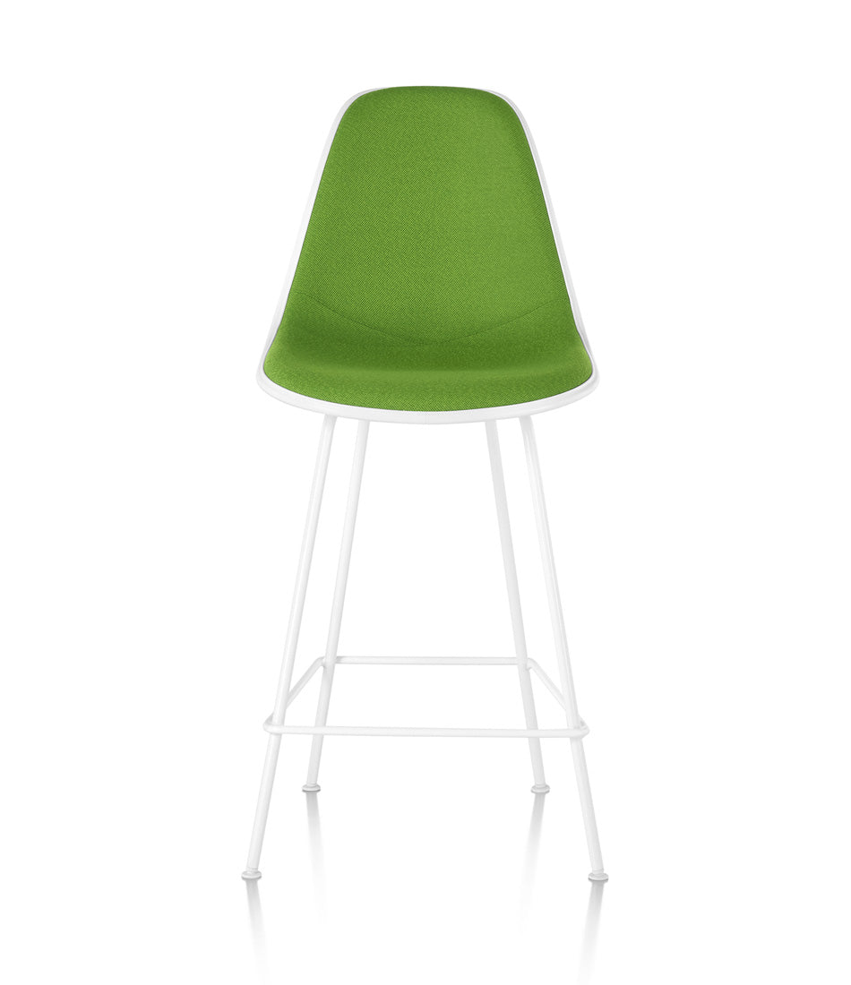 Eames® Molded Plastic Stool, Counter Height - Upholstered