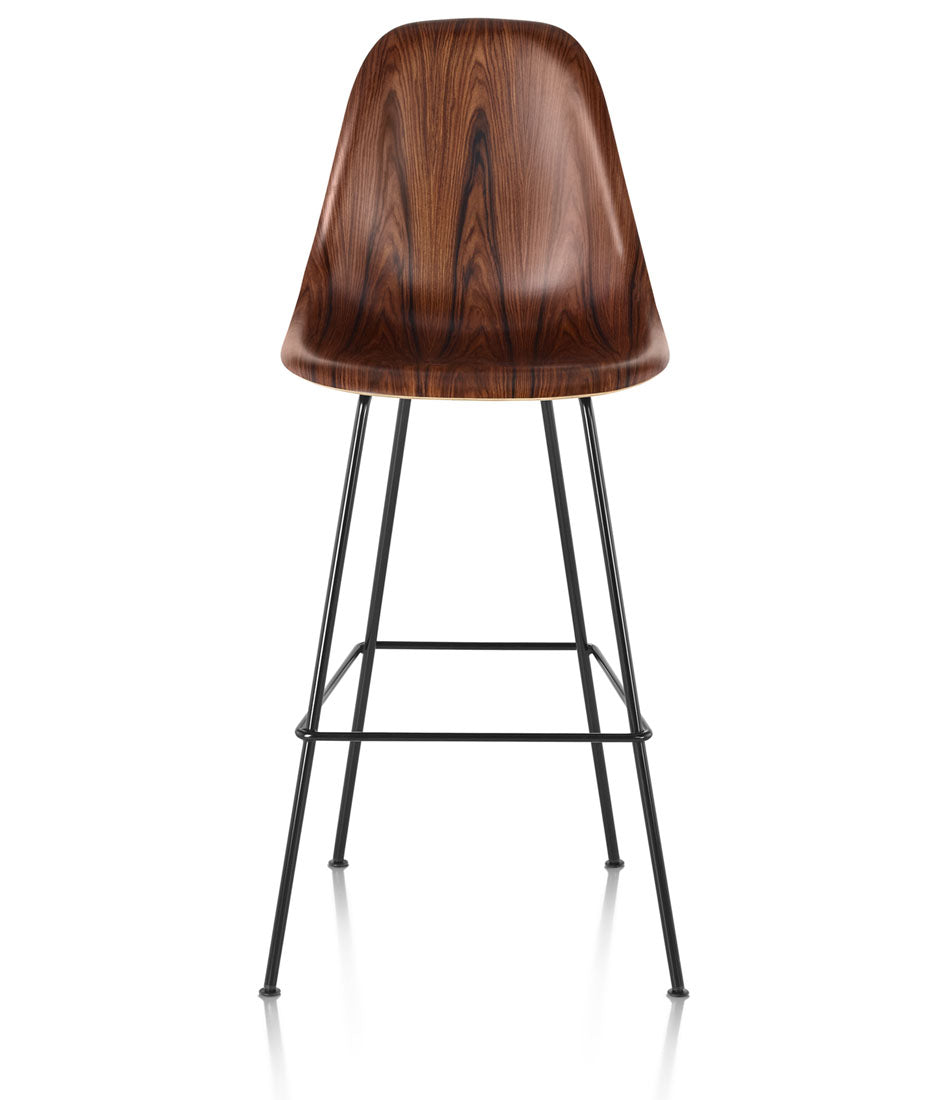 Eames® 模压木凳，吧台高度