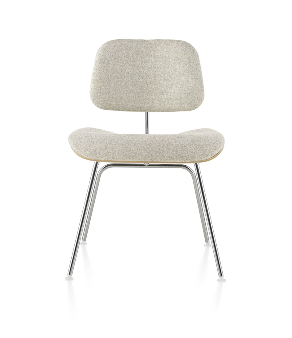Eames® Molded Plywood Dining Chair with Metal Base Upholstered