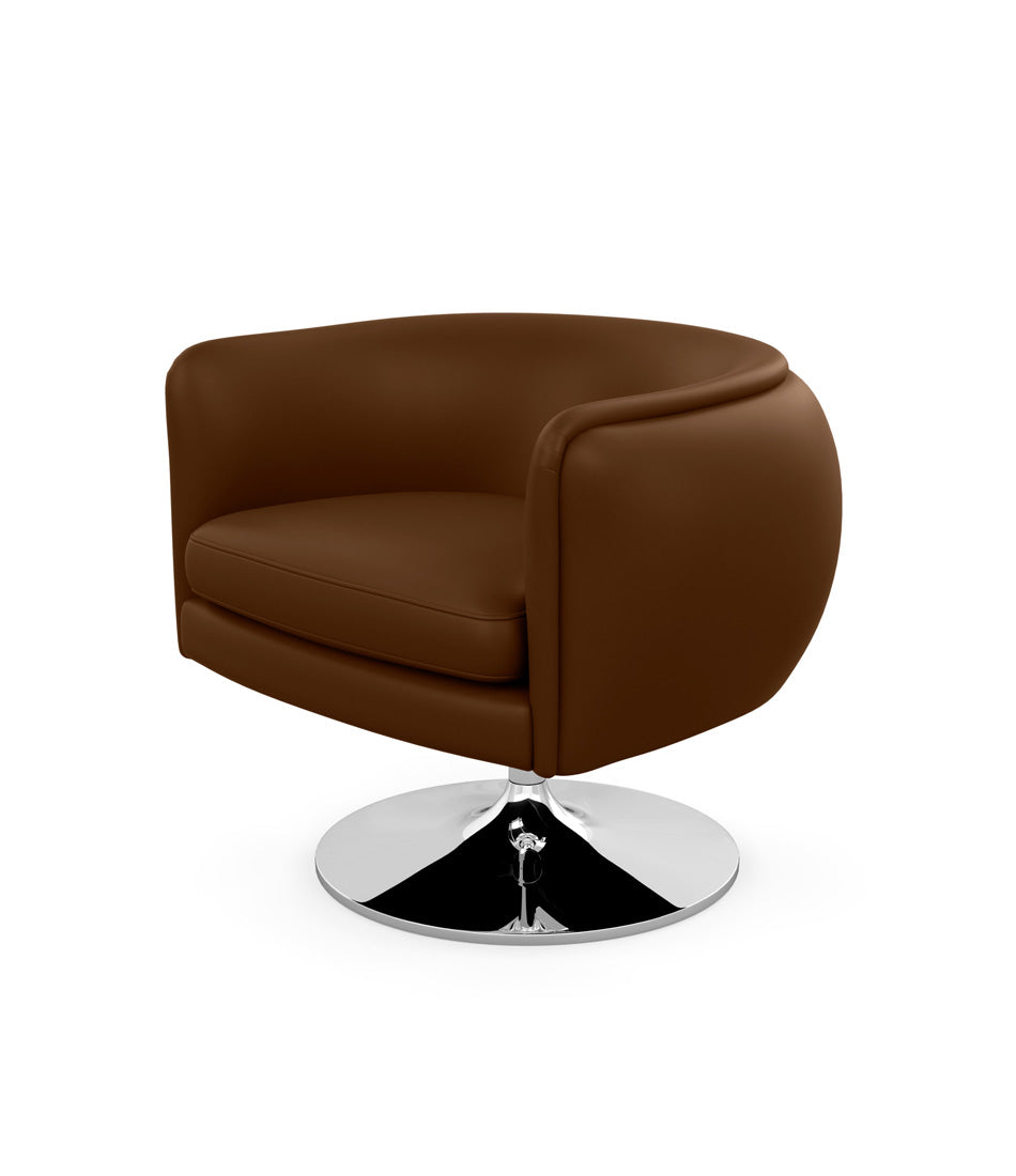 D'Urso Swivel Chair - Leather