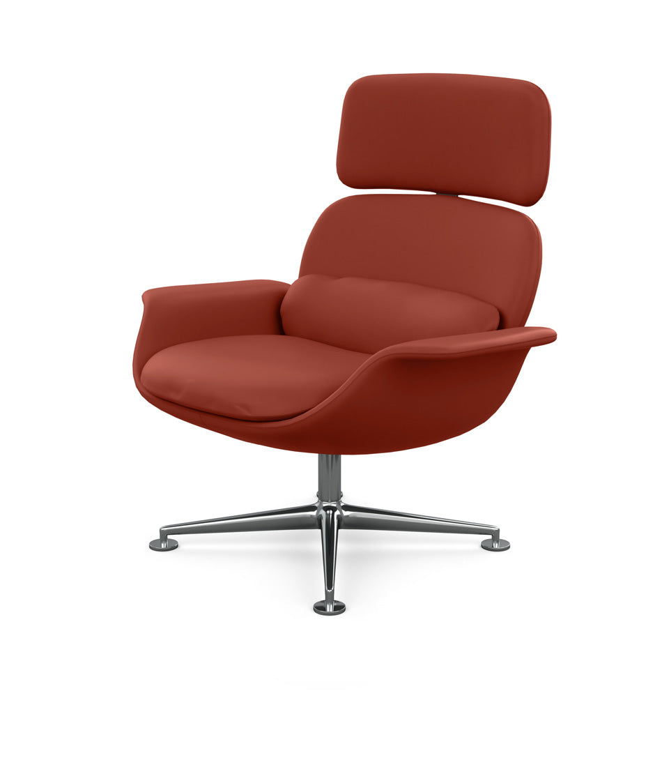 KN02 Swivel and Reclining High Back Lounge Chair